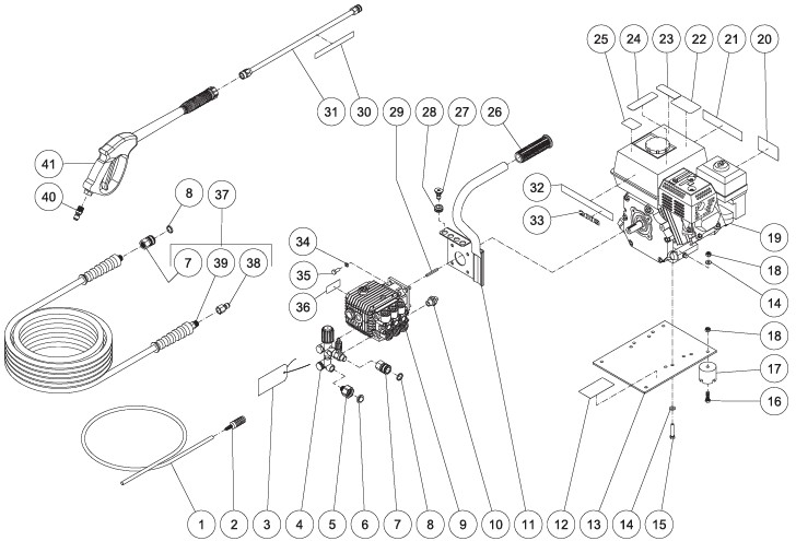 MITM CD-2003-0MHH replacement parts and expolded view